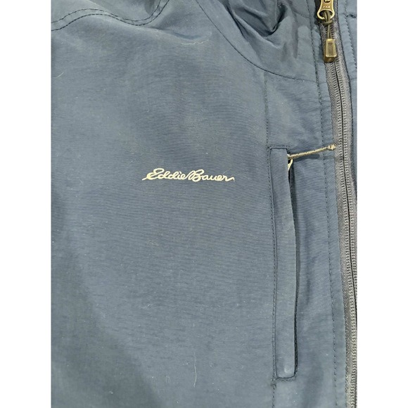 Eddie Bauer Mens XL Full Zip Jacket Navy Blue Kimley Horn Embroidered Lined - Picture 5 of 16